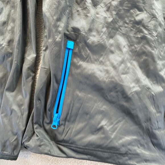 ACX Mens Activewear Jacket Large Gray Outdoors Full Zip Stand Collar Performance - Picture 6 of 11